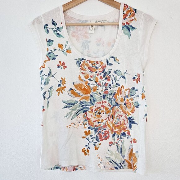 Meadow Rue by Anthropologie Small Watercolor Floral Tee - Picture 2 of 5